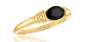 WIRE WRAP BLACK DIAMOND RING