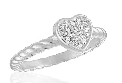 HEART TWISTED BANG STK RING