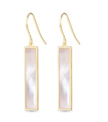 GOLD MOP BAR DROP EARRINGS