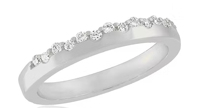 CZ CRUSTED BAND STACK RING