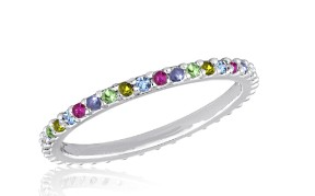 MULTI DIAMOND STACK RING