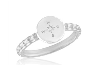 COMPASS STACK RING