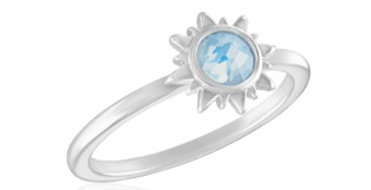 WHITE OPAL STACK RING