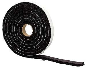 BLACK RUBBER WEATHERSTRIP 10FT