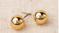 GRENADA SHINY GOLD LG EARRINGS