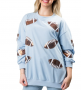 BLUE FOOTBALL SWEATSHIRT