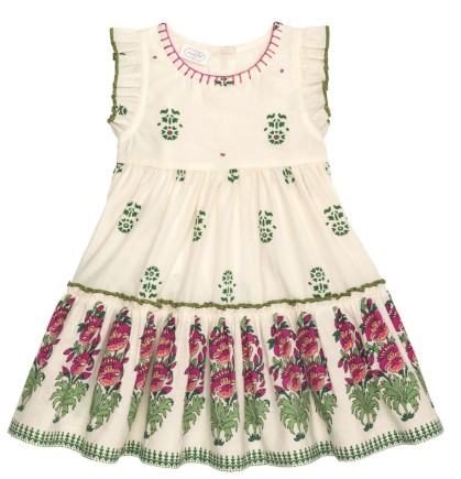 IVORY BLOCK PRINT DRESS