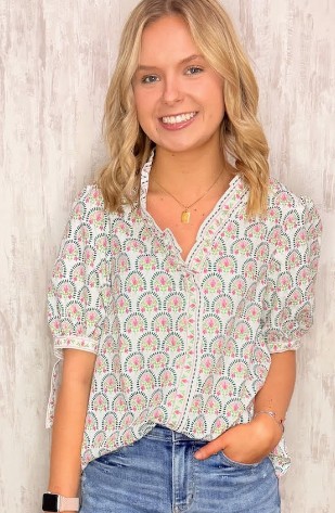 BRYNN SUNSHOWER FLORA TOP
