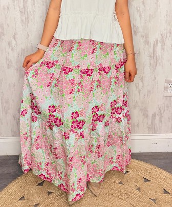 NESSA PETAL PINK SKIRT