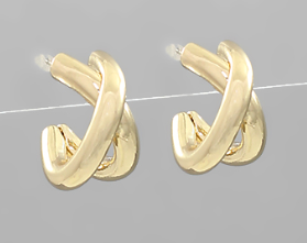 20MM CROSSOVER EARRINGS