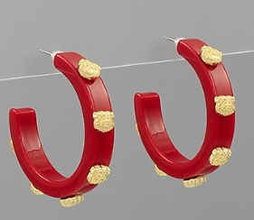 RED BULLDOG ACETATE HOOPS