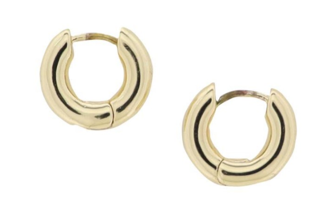 18K GOLD PLATE HUGGIE