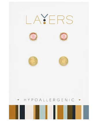 VINTAGE ROSE DUO EARRINGS