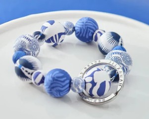 SANTORINI WRIST KEYCHAIN