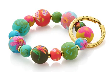 PARADISE ISLAND SM BEAD KEYCHAIN