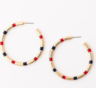 RED BLUE NELLIE EARRINGS