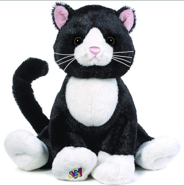 WEBKINZ BLACK AND WHITE CAT