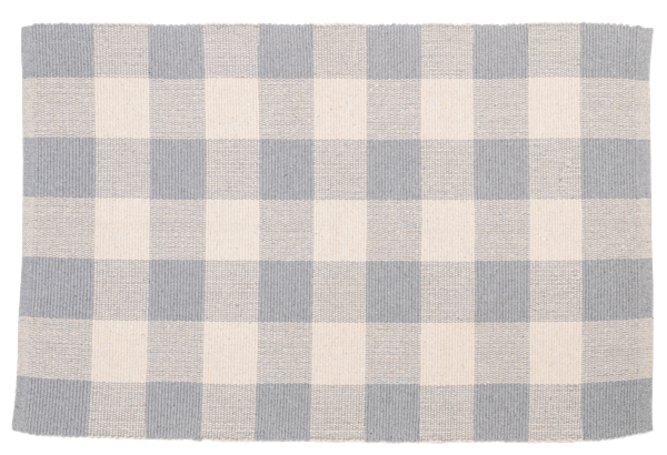 GREY GINGHAM 2X3 RUG