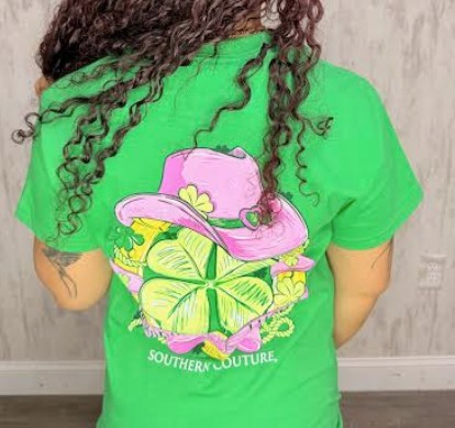 GREEN HOWDY GO LUCKY TEE