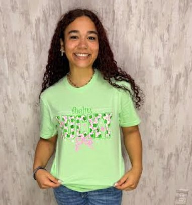 MINT FEELIN LUCKY TEE