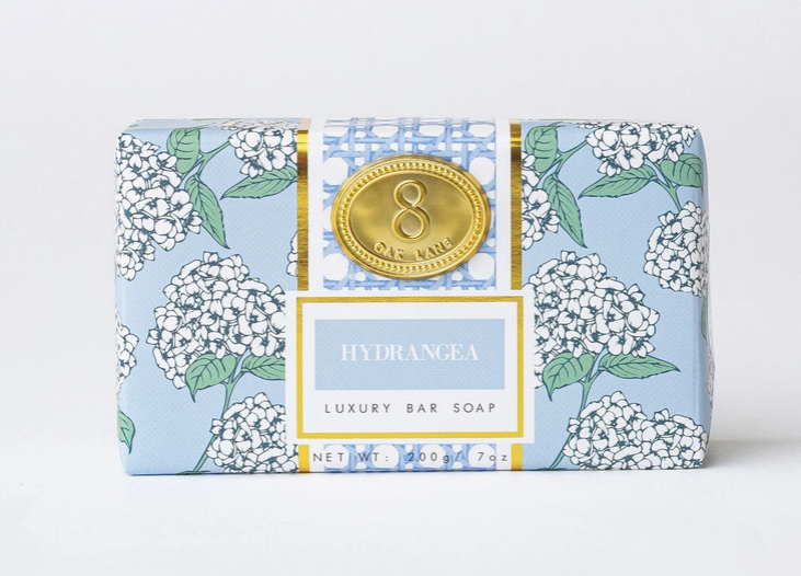 WRAPPED BAR SOAP HYDRANGEA