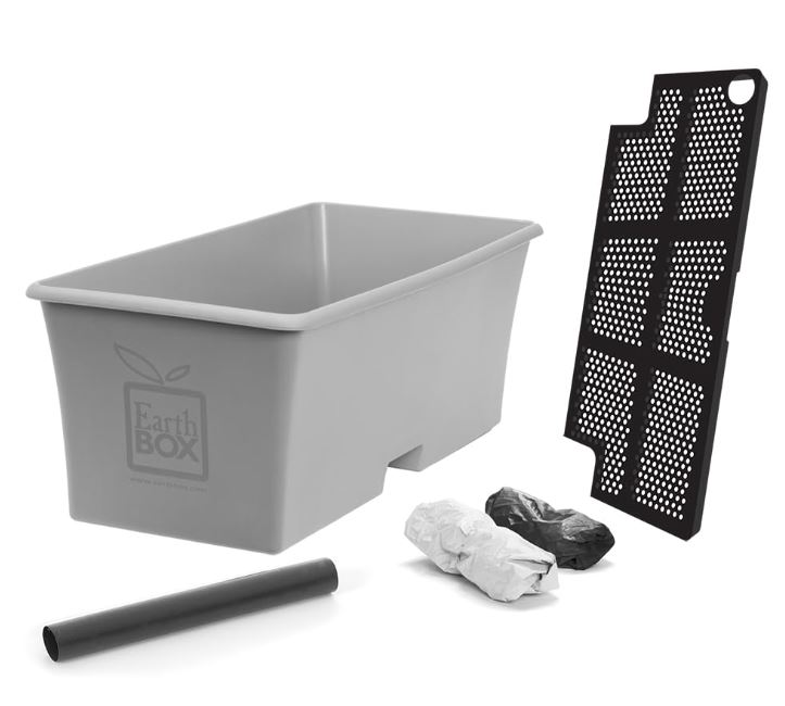 GRAY EARTHBOX GARDEN KIT