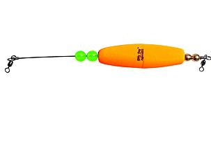 ORANGE BRASS CLACKER FLOAT 2.5"