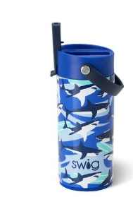 SHARK FIN FLIP SIP TUMBLER 12OZ