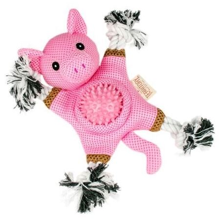 FARM FRIEND PIG 2-IN-1 DOG TOY