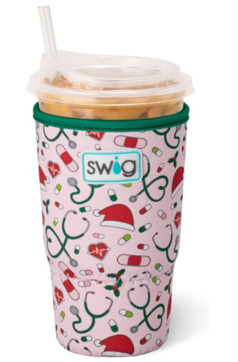 SANTA SCRUBS MED CUP COOLIE
