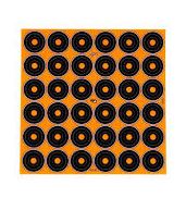 BLACK/ORANGE BULLSEYE TARGETS 12PK