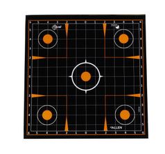 BLACK/ORANGE SIGHT IN GRID TARGETS 5PK