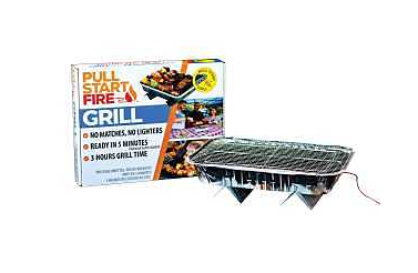 STEEL PULL START CHARCOAL GRILL