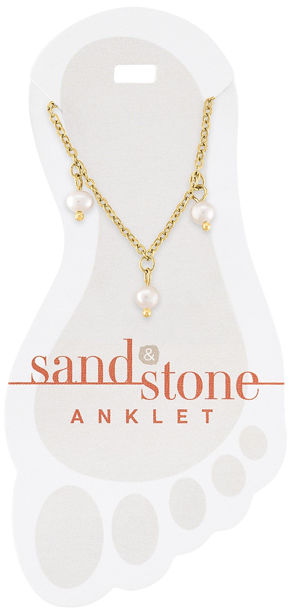 GOLD MULTI PEARL DANGLE ANKLET