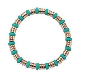 GREEN GOLD RONDELLE BRACELET