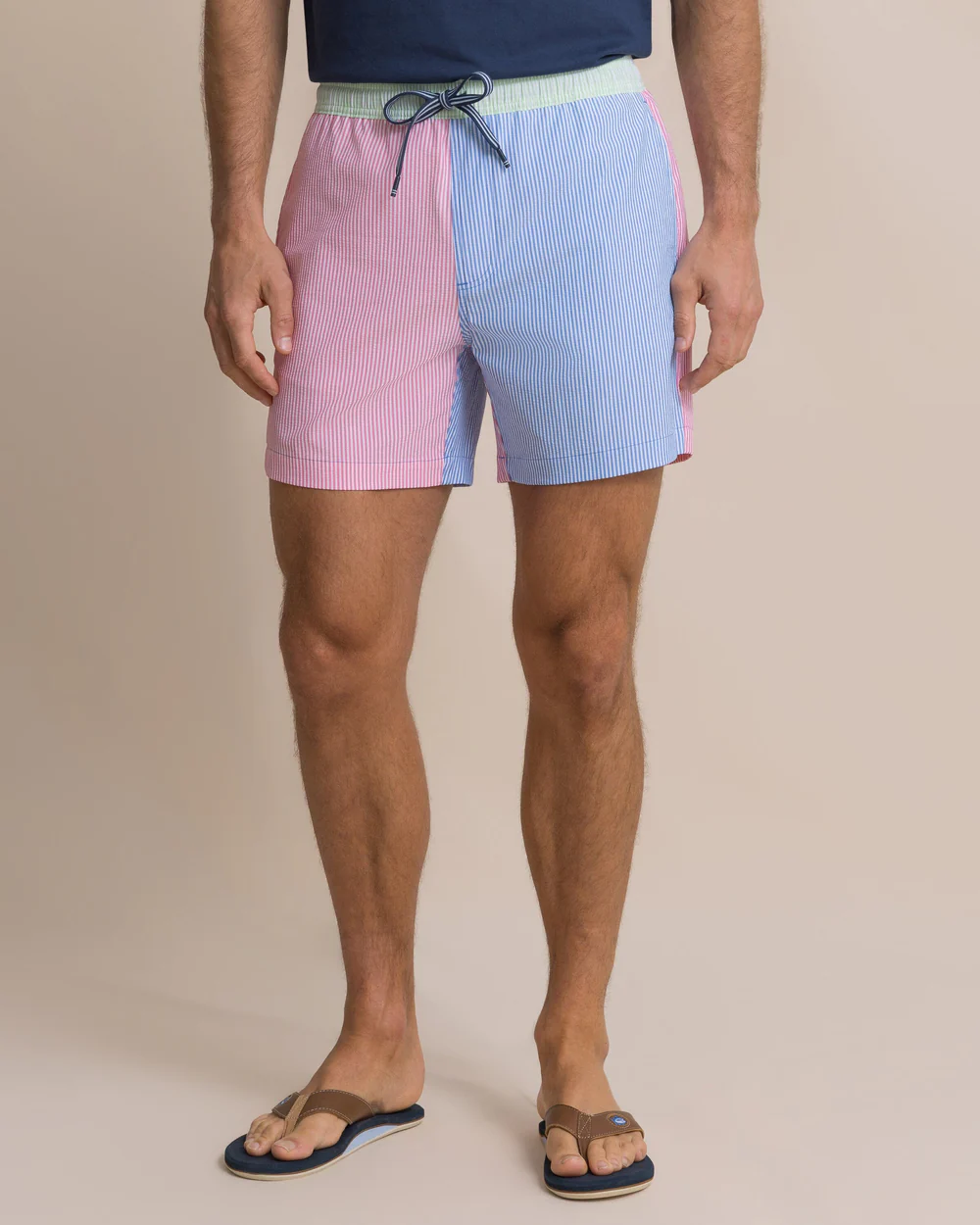 BLUE COLORBLOCK STRIPE TRUNK