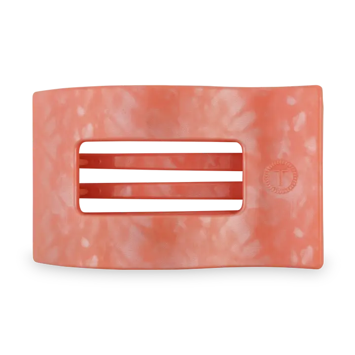 FLAT REC HAIR CLIP LG DREAMSICLE