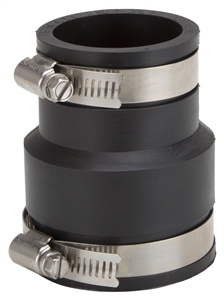 BLACK PVC FLEX COUPLING 2X1-1/2"