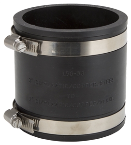 BLACK PVC FLEX COUPLING 3IN