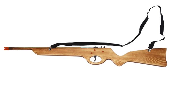 WOODEN RUBBER BAND RIFLE TOY