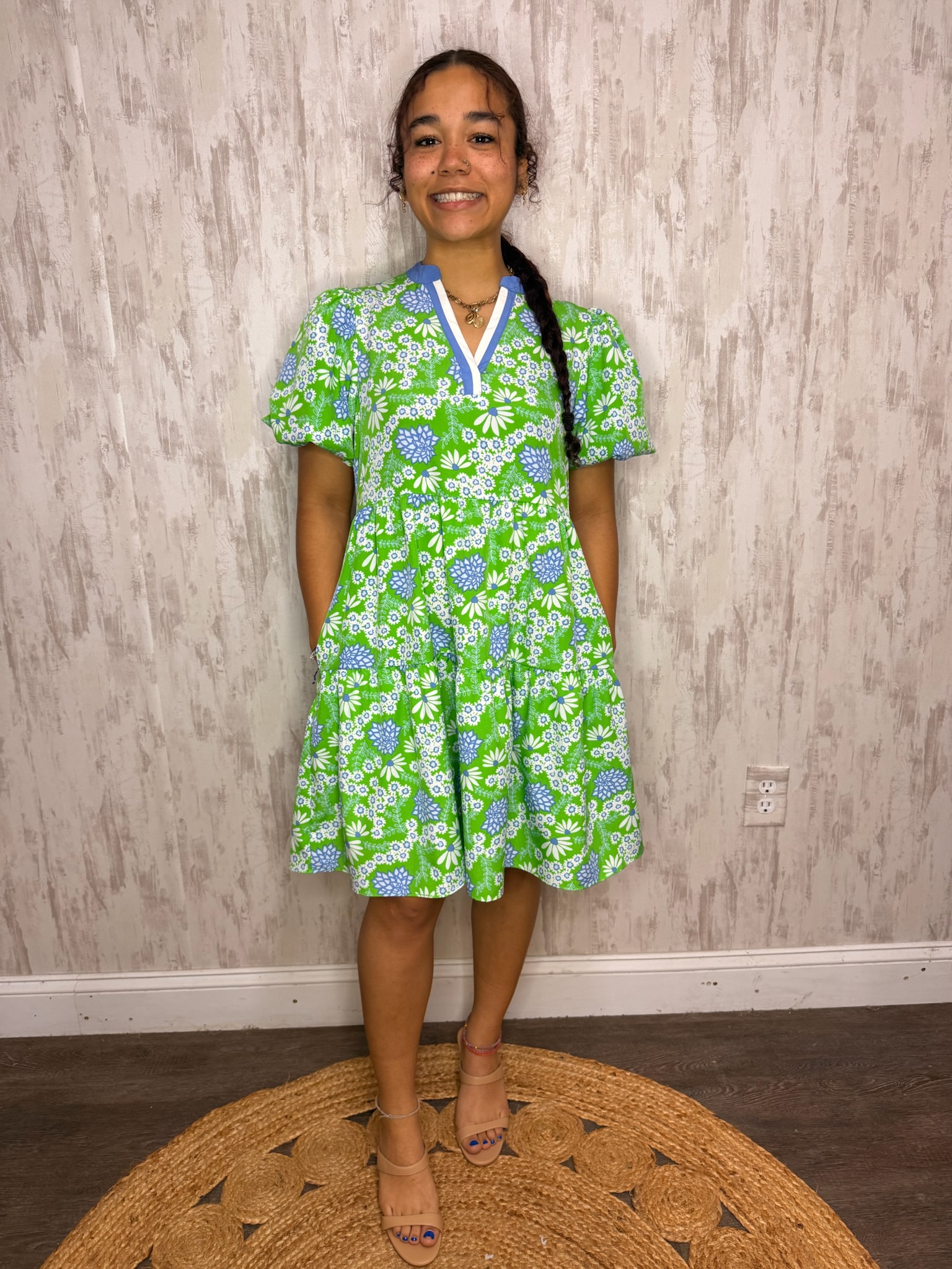 KINSLEY DAISY CHAIN MINI DRESS