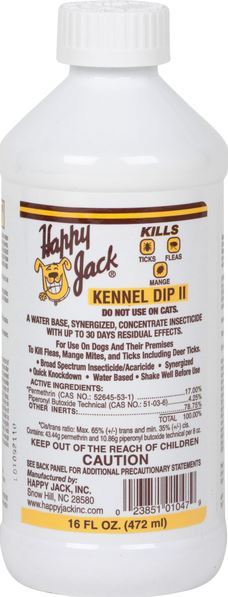 HAPPY JACK KENNEL DIP II 16OZ