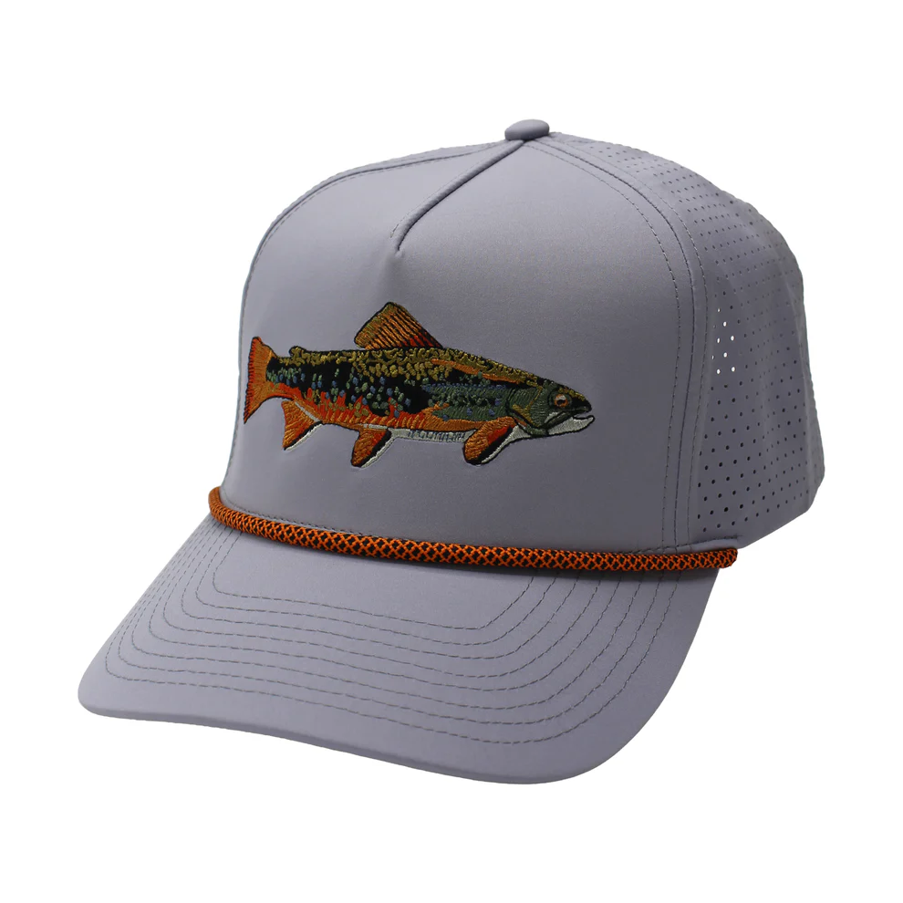 GRAY RAINBOW TROUT ROPE HAT