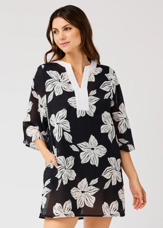 ELIZABETH LAGOON BLOOM DRESS