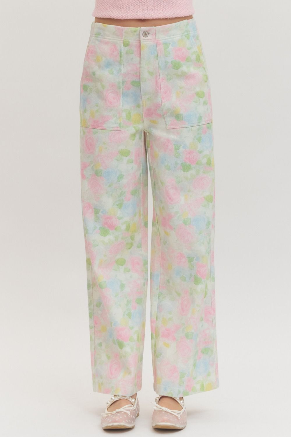 BOTANICAL PRINT PANTS