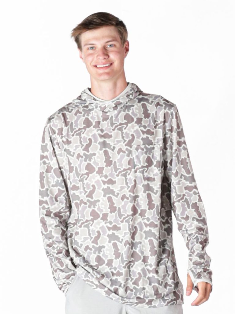 GREY CAMO HOODIE
