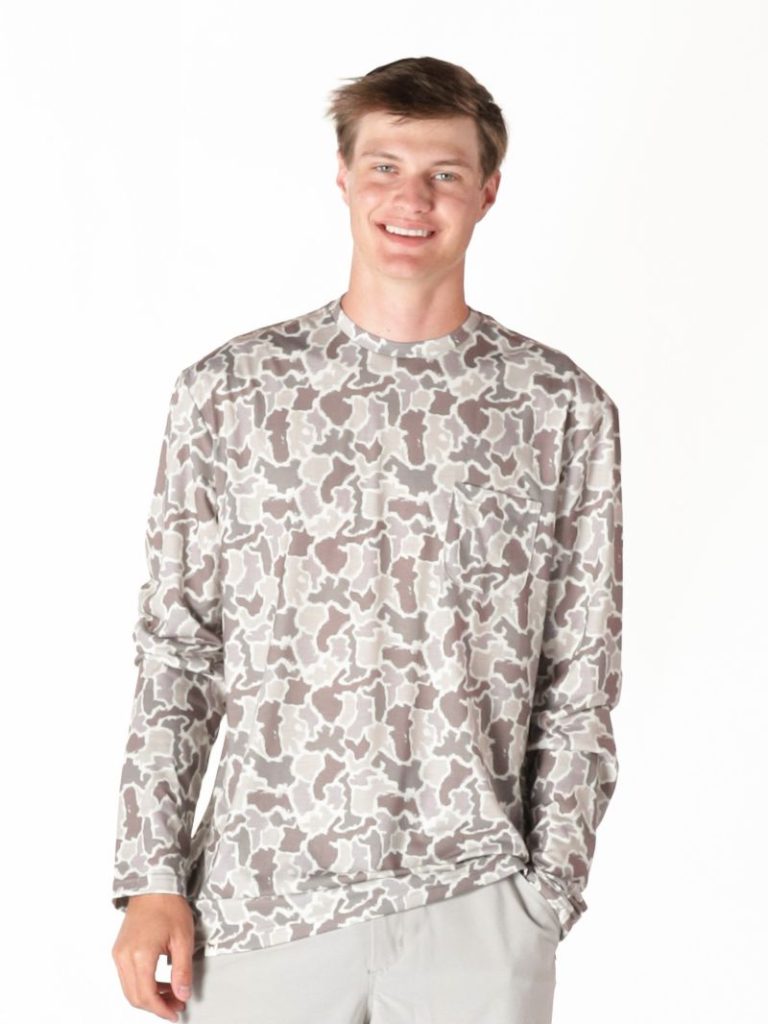 LS GREY CAMO TEE