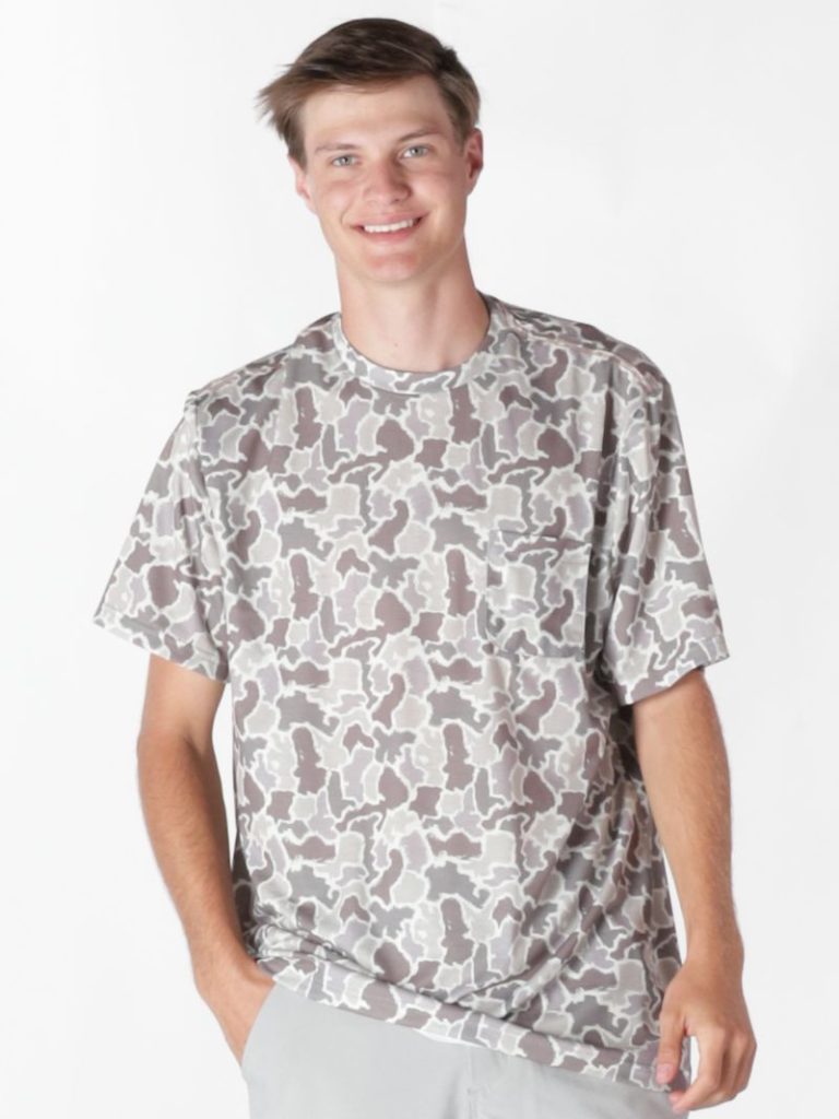GREY CAMO SS TEE