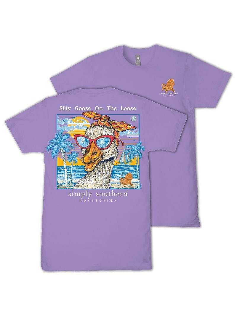 YTH SS GOOSE GRAPE TEE