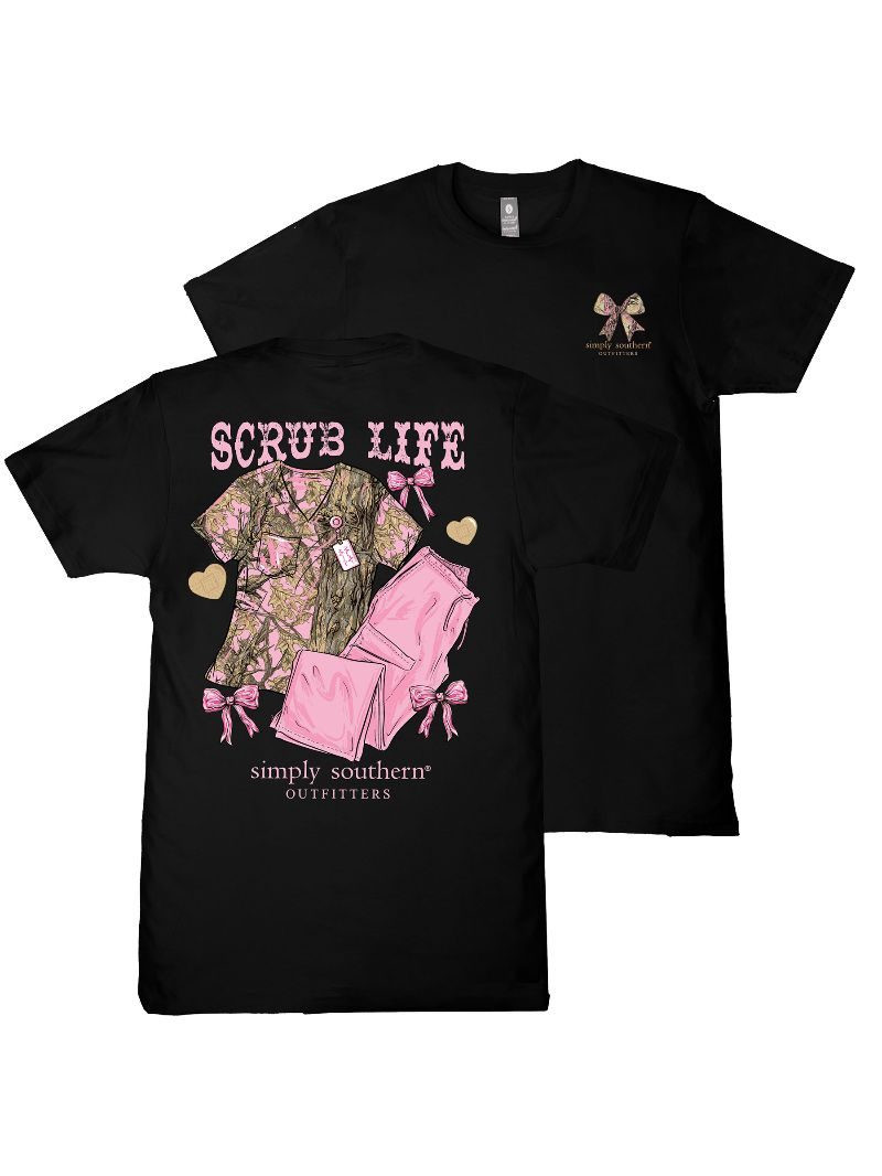 SS SCRUB BLACK TEE